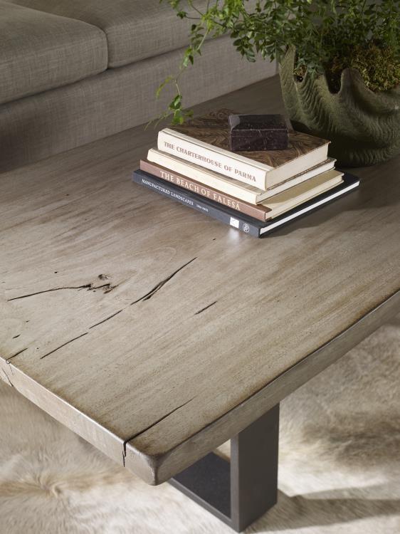 Century CR9-2-60-G-921 - 60" Guan Slab Cocktail - Oiled Bronze Strap Base