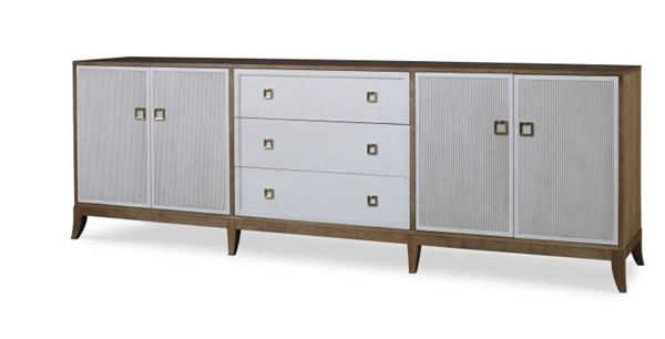 century CR9-208-3 - Details I Four Door - Three Drawer Low Credenza