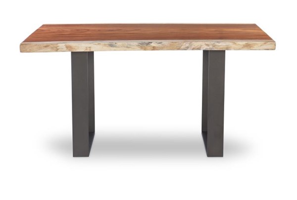 Century CR9-4-60-G-971 - 60" Guan Slab Desk - Oiled Bronze Strap Base