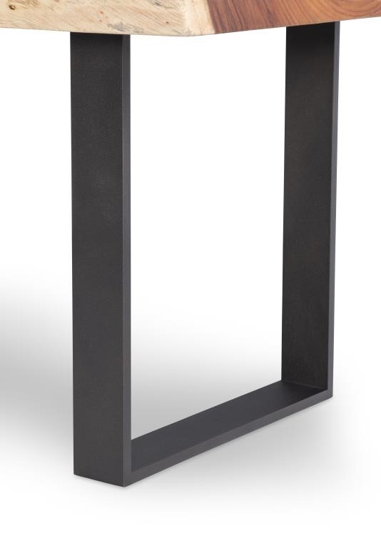 Century CR9-4-60-G-971 - 60" Guan Slab Desk - Oiled Bronze Strap Base