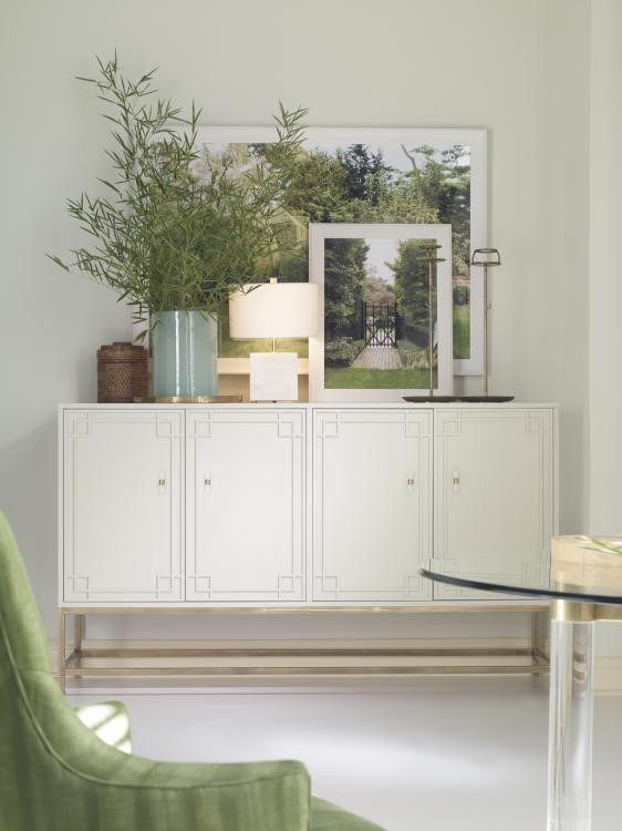 Century CR9-403 - Details I Four Door Tall Credenza With Tray Drawers