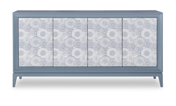 Century CR9-501U - Details Ii Four Door Upholstered Front Low Credenza