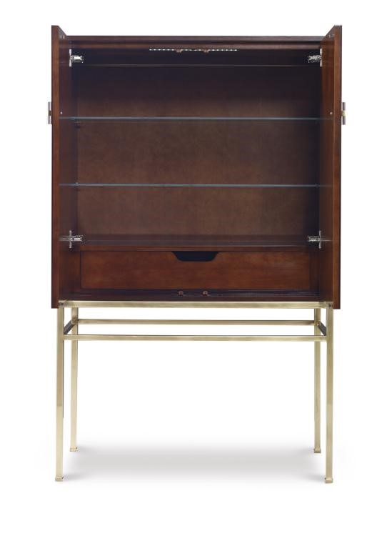 Century CR9-782 - Details I Bar Cabinet With Wood Back Panel