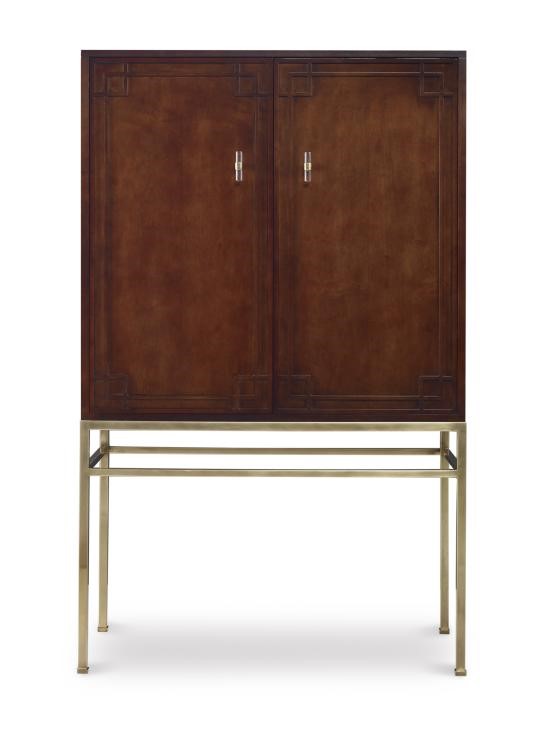 century CR9-782 - Details I Bar Cabinet With Wood Back Panel