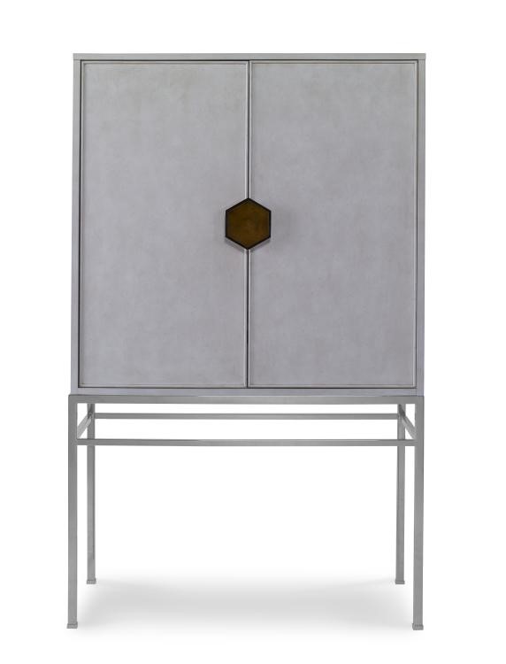 century CR9-783 - Details I Bar Cabinet With Mirrored Back Panel