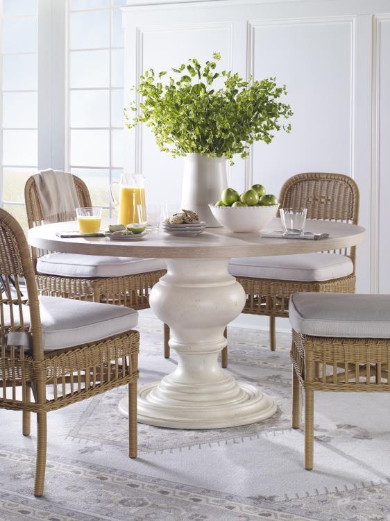 Century CR9-809BW - Details Dining Table Base For Wood Top