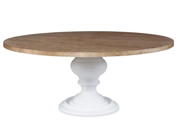 Century CR9-910T-5 - Details Round Wood Dining Table Top - 66" - 71"