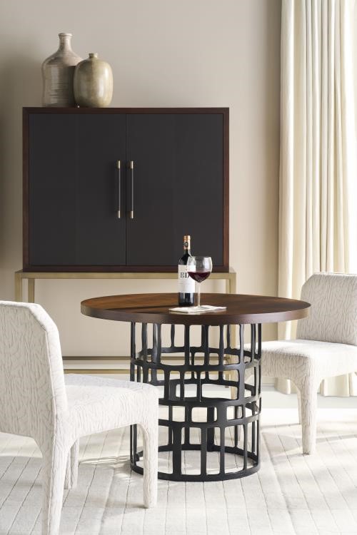 Century CRA-827B - Details Metal Dining Table Base For Glass Or Wood Top
