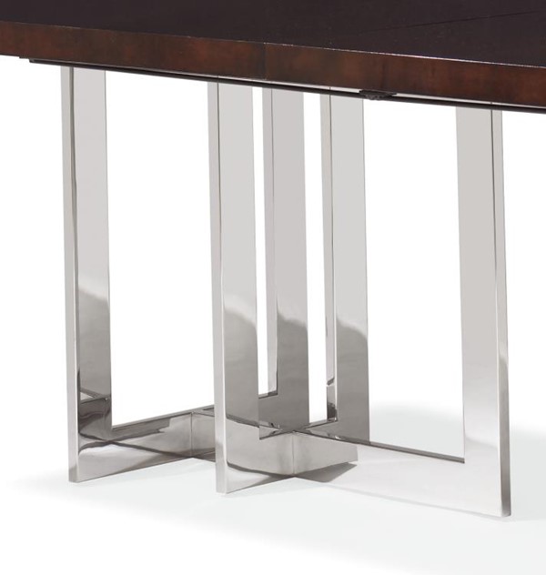 century CRA-972B - Polished Nickel Dining Table Base Set