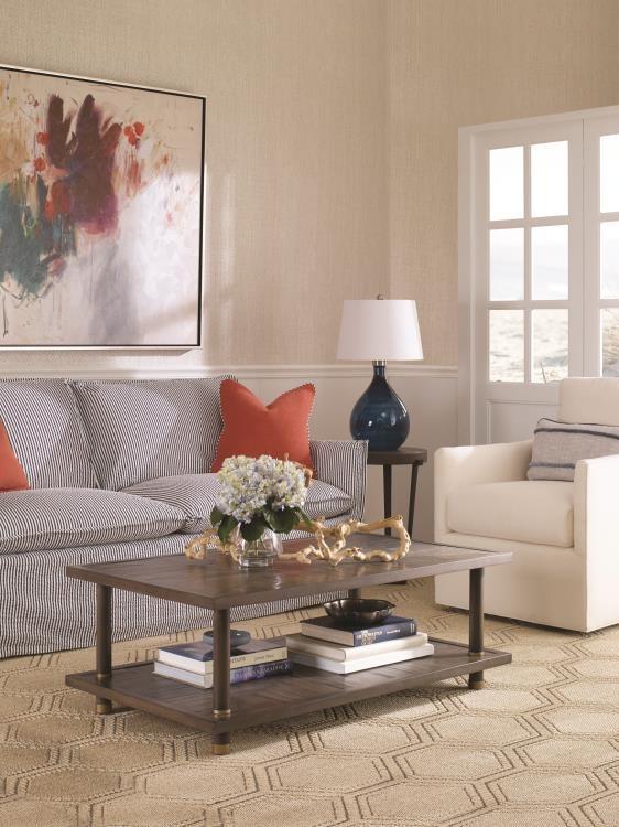 Century CT1004-MK - Biscayne Cocktail Table-Mink Grey