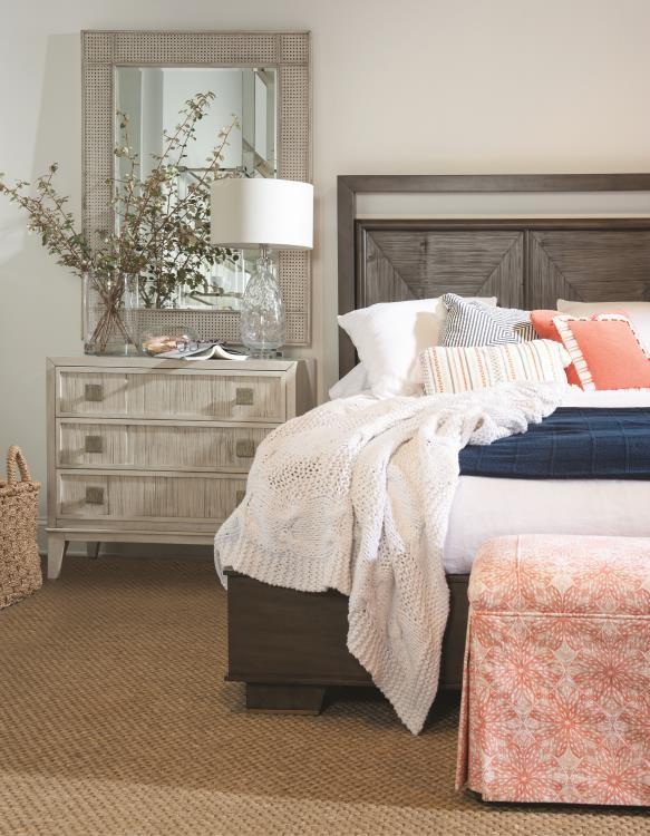 Century CT1008-PN - Carlyle 3 Drawer Nightstand-Peninsula