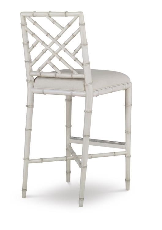 Century CT2008B-AW-FL - Brighton Bar Stool-Antique White/Flax