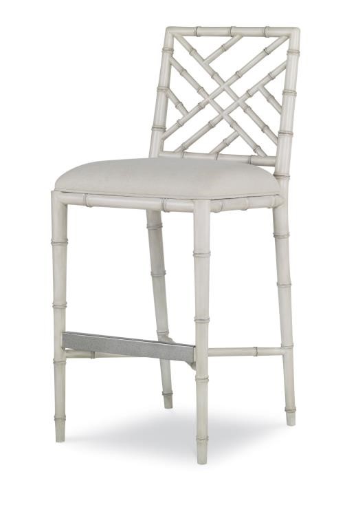century CT2008B-AW-FL - Brighton Bar Stool-Antique White/Flax