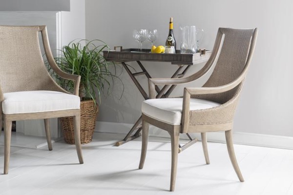 Century CT2100-GR-FL - Paragon Dining Chair - Morel Grey/Flax