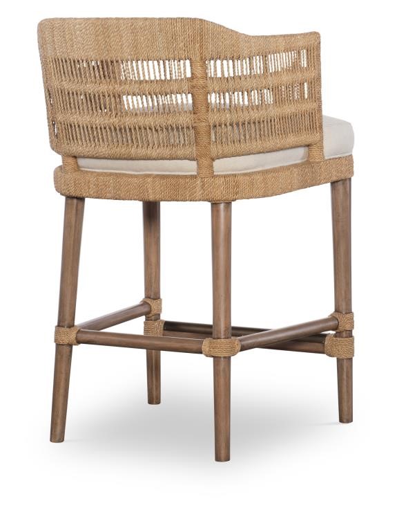 Century CT2108C-NT-FL - Boca Counter Stool - Natural/Flax