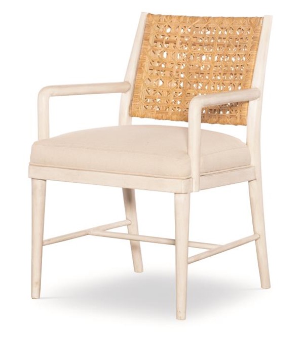 century CT2110A-NT-FL - Naples Arm Chair - Natural/Flax