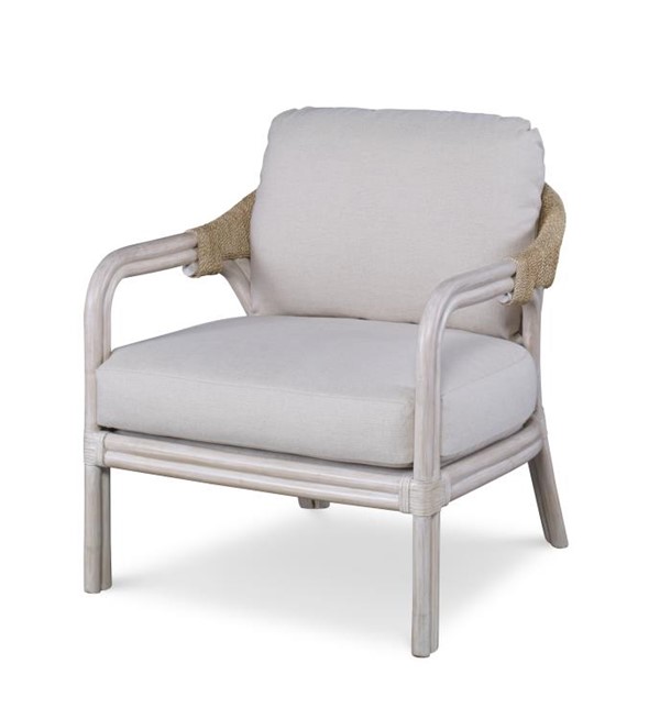 century CT2117-NT-FL - Edisto Lounge Chair - Natural/Flax