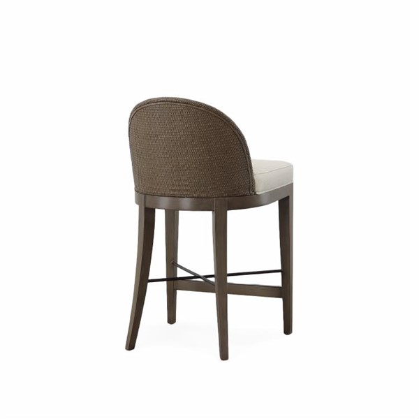 Century CT4004C-MK-FL - Tybee Counter Stool-Mink Grey/Flax