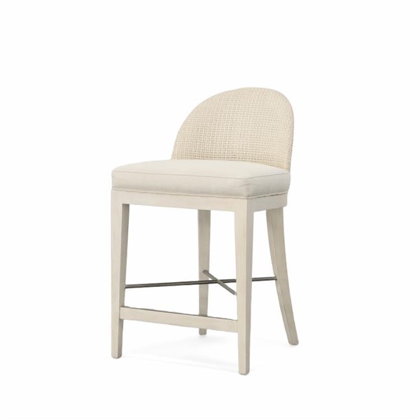 century CT4004C-PN-FL - Tybee Counter Stool-Peninsula/Flax