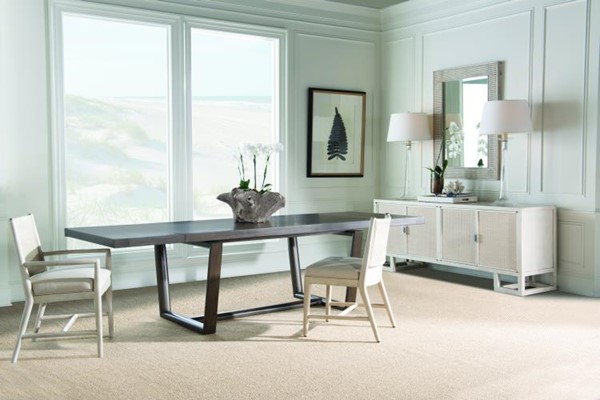 Century CT4008-MK - Hatteras Rectangular Dining Table-Mink Grey