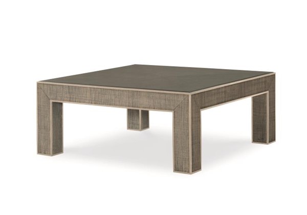 century CT5008-FG-PN - Newport Square Coffee Table-French Grey/Peninsula