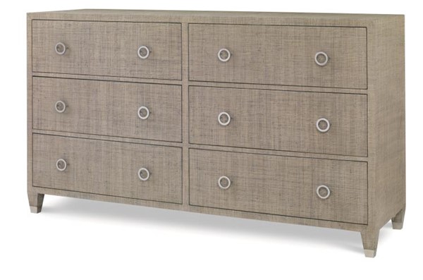 century CT5021-FG - Charleston 6 Drawer Dresser-French Grey