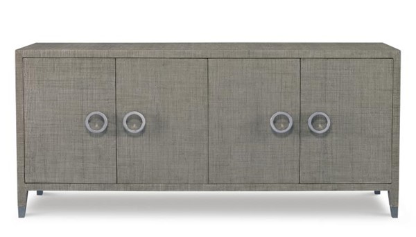 Century CT5039-FG - Charleston 4 Door Credenza-French Grey