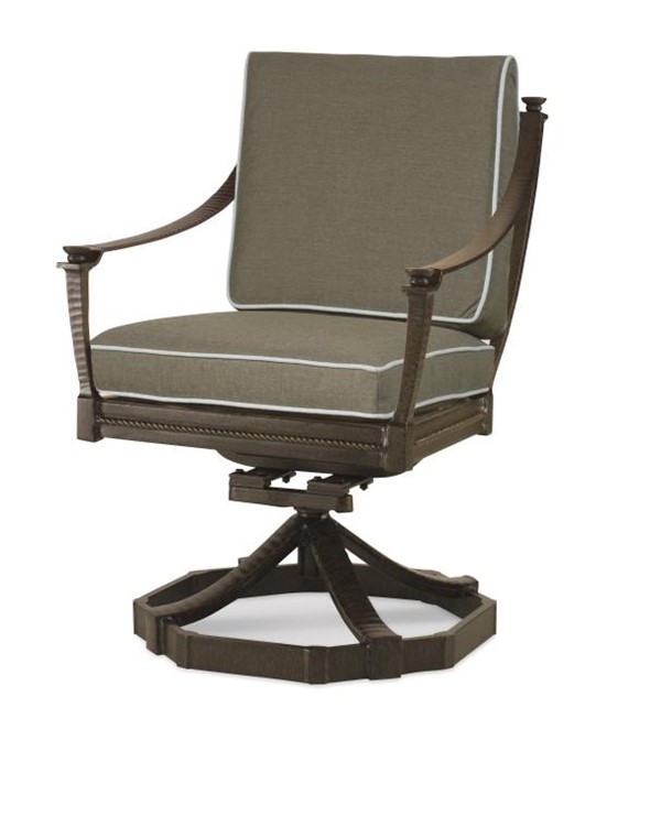 century D12MB-52-1 - Metal Bk Swivel Rocker Dining Arm Chair