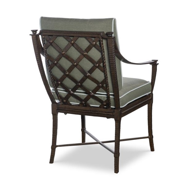 Century D12MB-54-1 - Andalusia Metal Back Dining Arm Chair