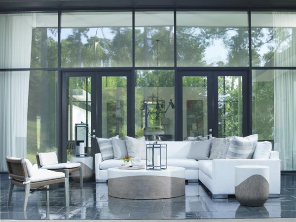 Century D13-7100-91X - Great Room Outdoor Raf Double Chaise