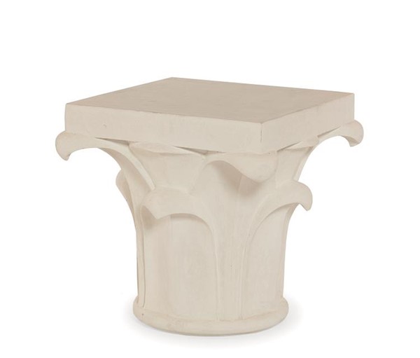 century D89-5465-WH - Complements Corinthian Column Side Table