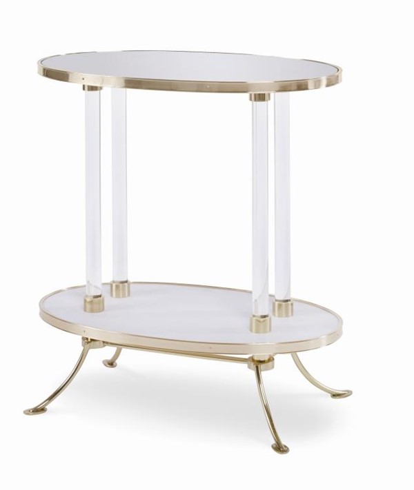 century I39-626 - Juliet Cigarette Table With Plain Mirror