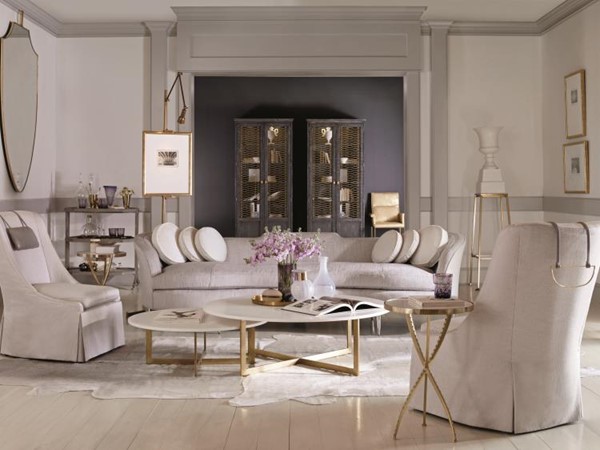 Century I3A-603S-L - Large Nest Cocktail Table With Stone Top