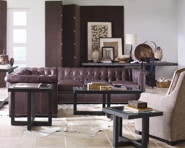 Century LR-7700-52 - Modern Chesterfield Configurable Raf Sofa