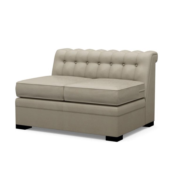 Century LR-7700-82 - Modern Chesterfield Configurable Armless Love Seat