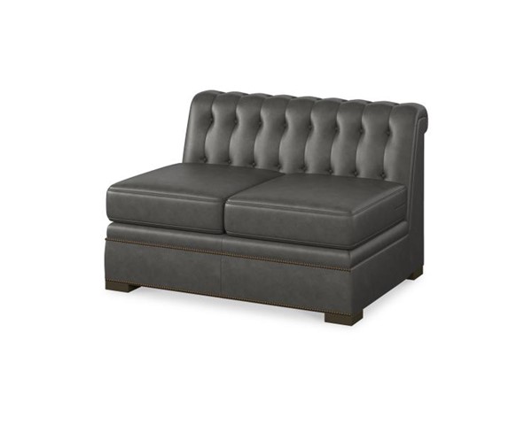 century LR-7700-82 - Modern Chesterfield Configurable Armless Love Seat