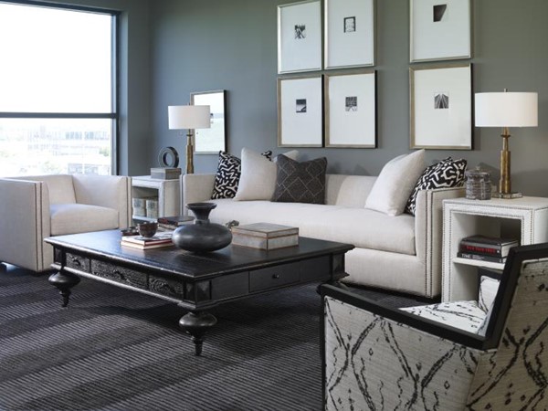 Century LTD7700-1D - Modern Chesterfield Configurable Large Sofa