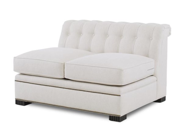 century LTD7700-82 - Modern Chesterfield Configurable Armless Love Seat