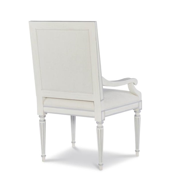 Century MN5364A-V2 - Barrington Arm Chair - White/Silver