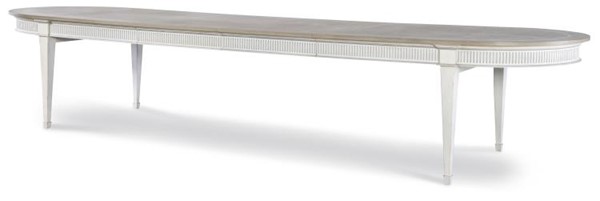 century MN5445-V2 - Barrington Dining Table - White/Silver