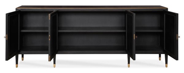 Century MN5544 - Barrington Four Door Sideboard - Black/Gold
