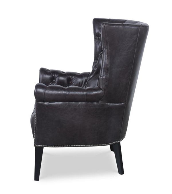 Century PLR-15106-BRUNETTE - Empress Tufted Wing Chair