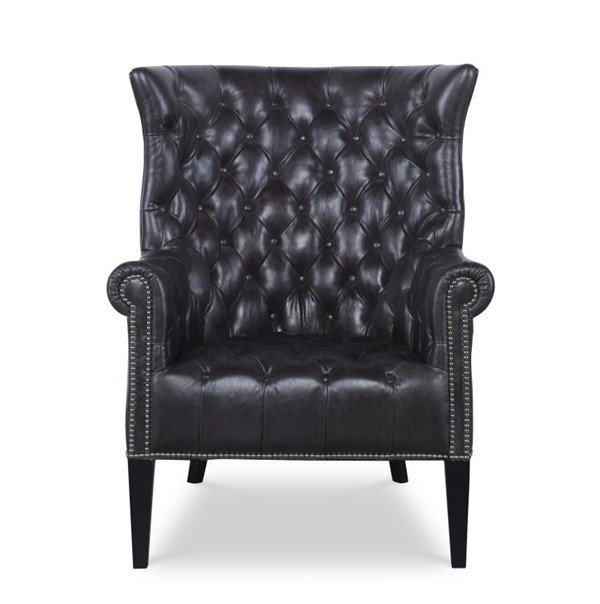 Century PLR-15106-BRUNETTE - Empress Tufted Wing Chair