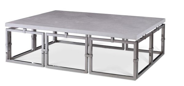 century SF5792 - Links Cocktail Table - Stainless Steel