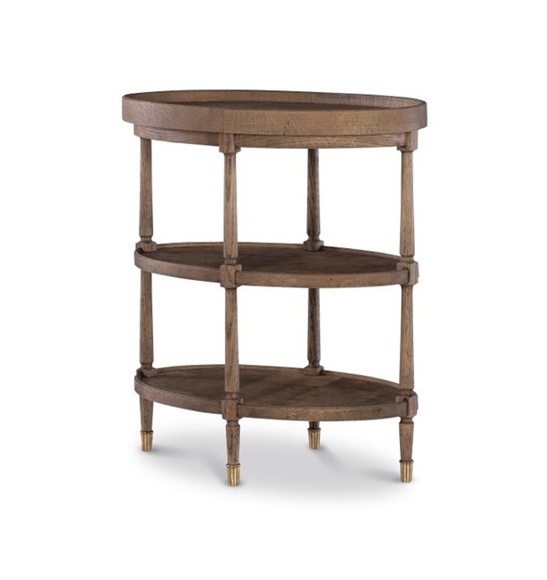 century SF5963-WE - Andrews Chairside Table - Weathered