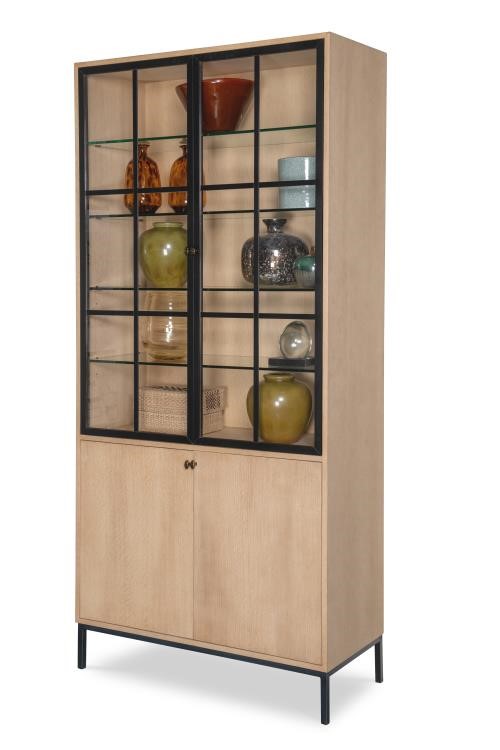 century SF6161 - Open Sky Tall Display Cabinet - Natural