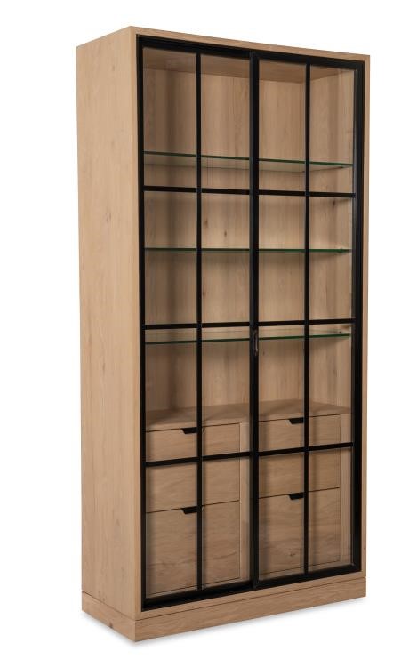 century SF6211 - Open Sky Tall Display Cabinet - Natural