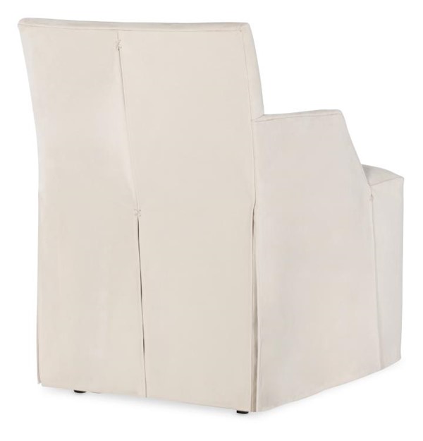 Century TS-CCA-3180-6SK-V1 - Stefano Skirted Chair - Taupe Suede (Stocked)
