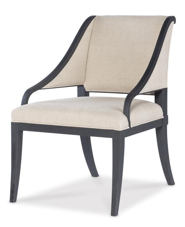 century TS-CCU-3151-6-F1 - Sören Accent Chair - Swedish Wirebrushed Black