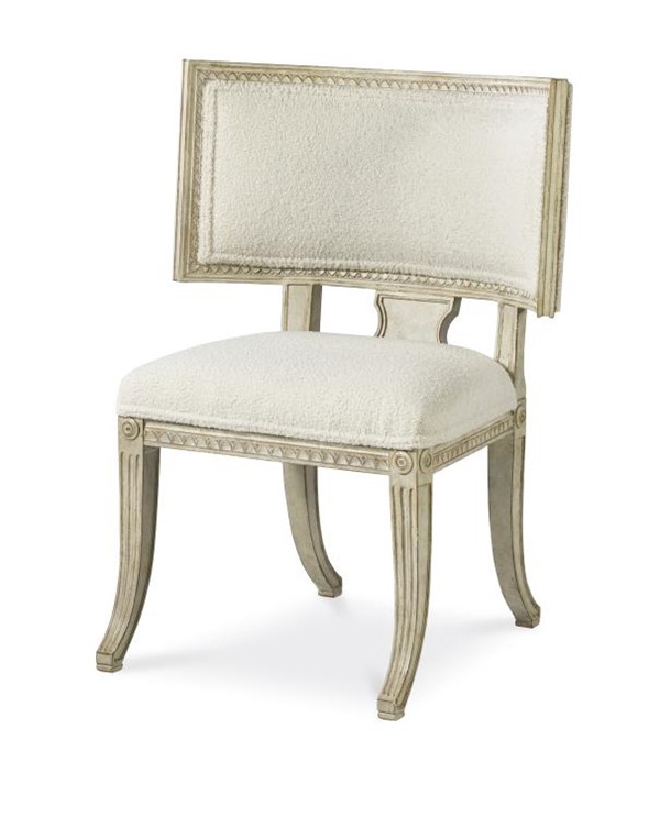 century TS-CCU-3153-6-F1 - Lars Accent Chair - Swedish Scraped White